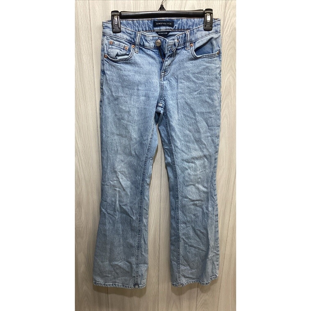 AEROPOSTALE Women's (Size 0) Denim Jeans Button Pockets Cotton Stretch‎